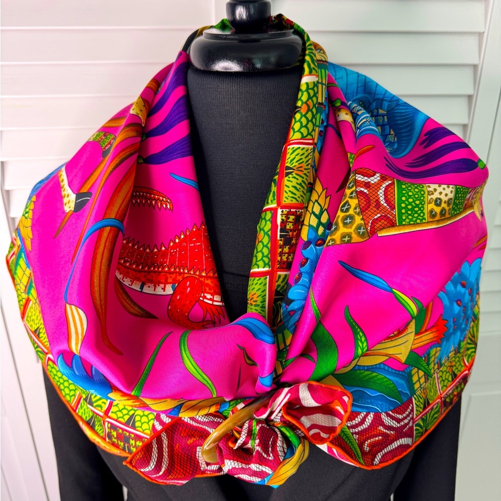 Hermes Silk Scarf